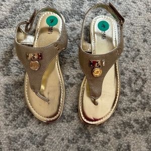 Michael Kors Girls Gold Sandals